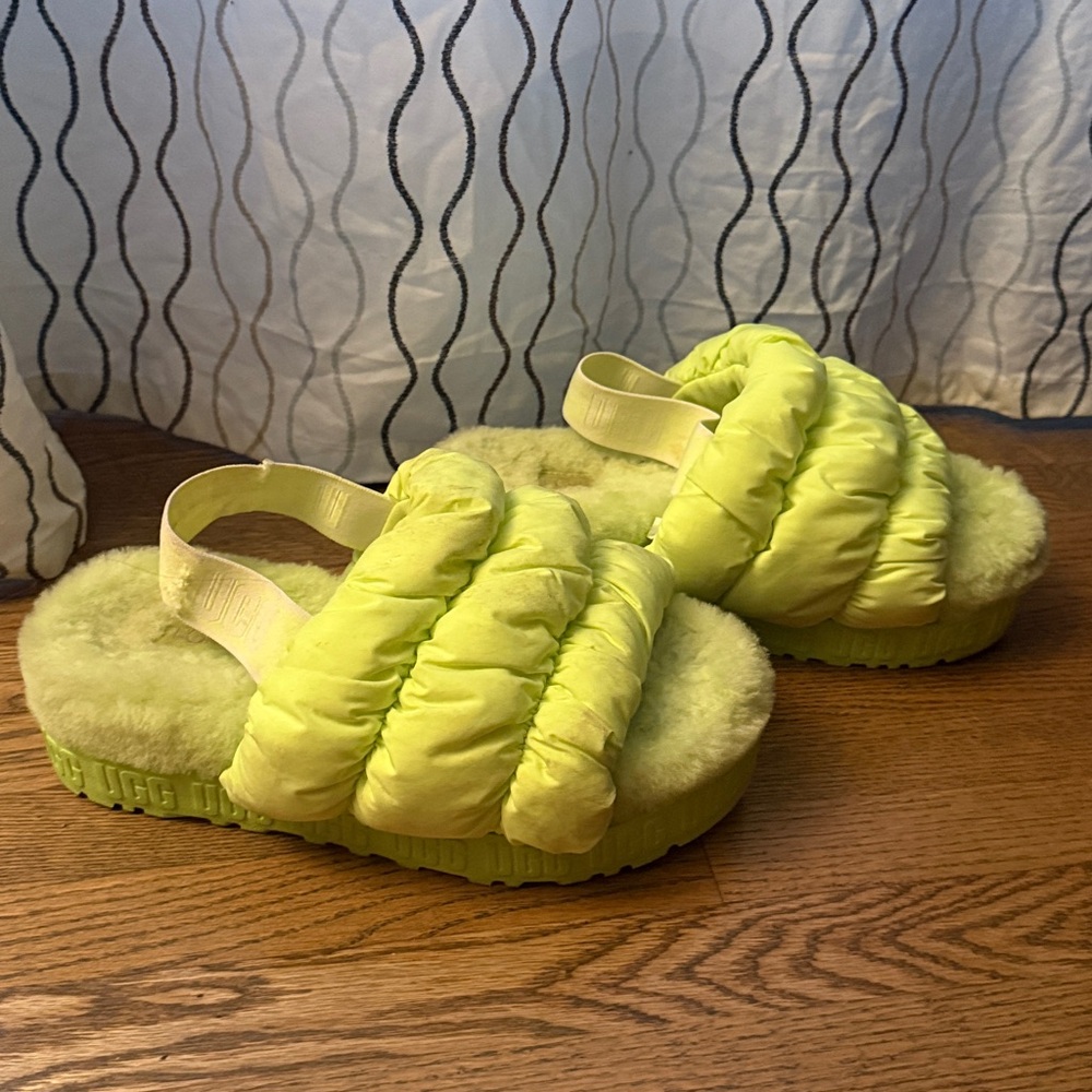 UGG Women's Sandals in Neon Yellow